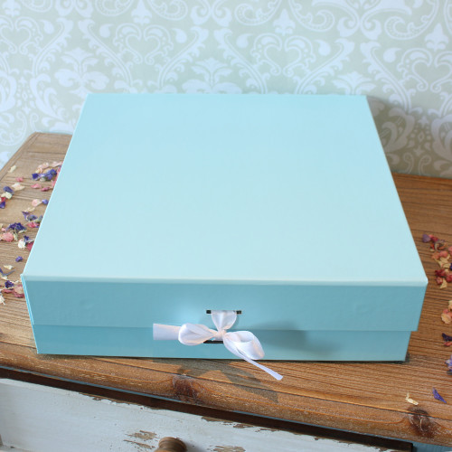 Large Baby Blue Keepsake Box Large Baby Blue Keepsake Box