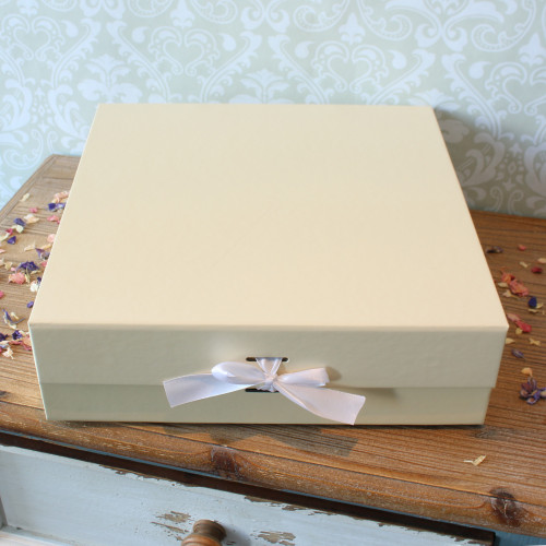 Large Cream Keepsake Box Large Cream Keepsake Box