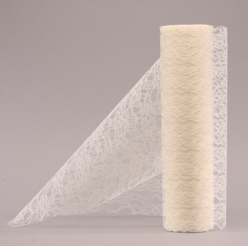 Ivory Lace Mesh 30cm x 10m
