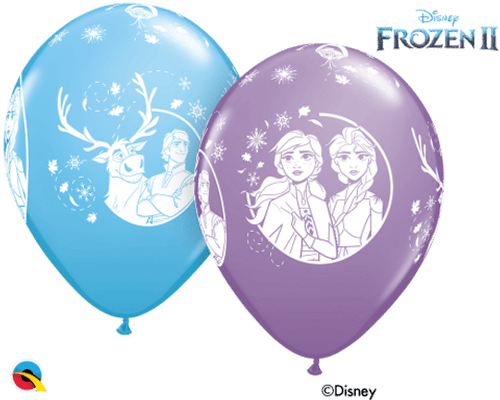 Assorted 12" Latex Frozen II Balloons (6pk)