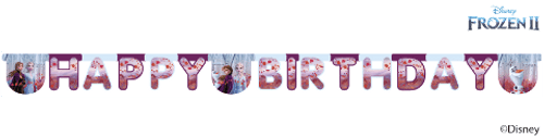 Frozen II Happy Birthday Banner