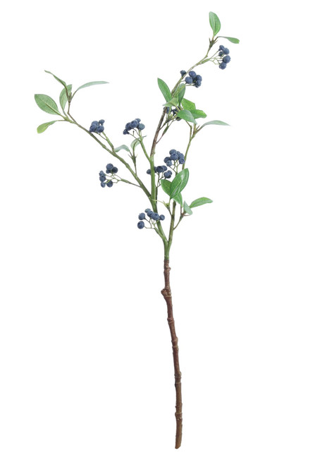 Lingonberry Spray with Navy Cluster Berries (63cm) Lingonberry Spray with Navy Cluster Berries (63cm)