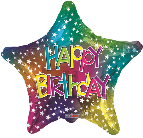 Birthday Star Multicolour Balloon (18 inch) Birthday Star Multicolour Balloon (18 inch)