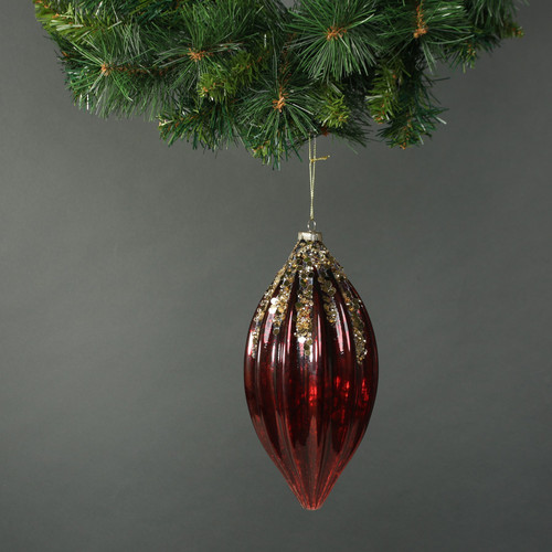Zanna Glass Drop Bauble  Zanna Glass Drop Bauble