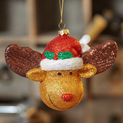 Glitter Rudolph the Reindeer Hanging Decoration Glitter Rudolph the Reindeer Hanging Decoration