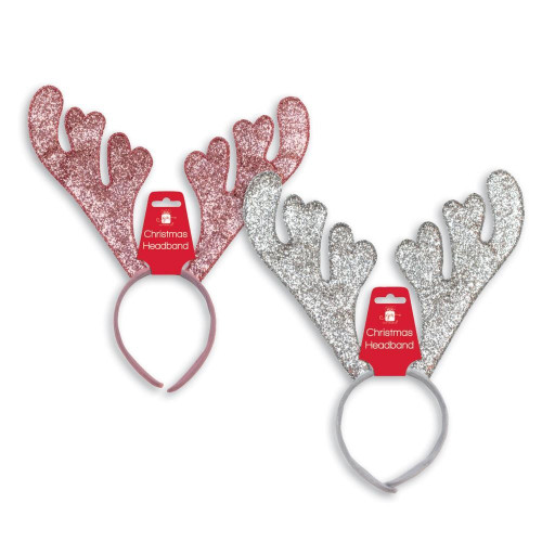 Antler Glitter Headbands (Assorted Designs)