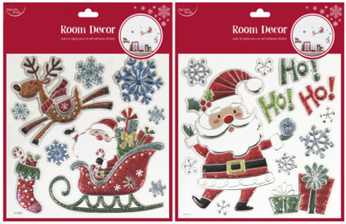 Christmas Decor Stickers  (Assorted Designs)