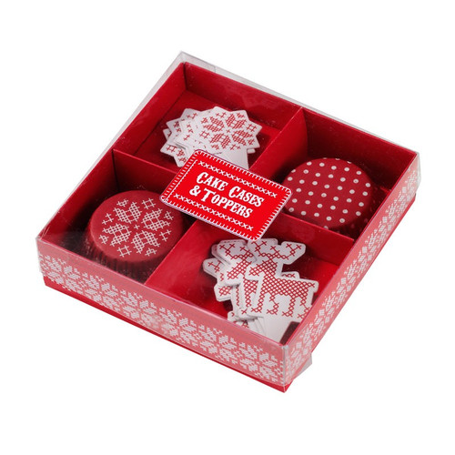 Cross Stitch Christmas Party Cupcake Cases and Toppers Cross Stitch Christmas Party Cupcake Cases and Toppers