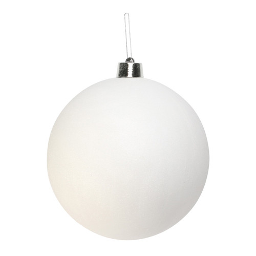 White Glitter Shatterproof Bauble (x1) (30cm) White Glitter Shatterproof Bauble (x1) (30cm)