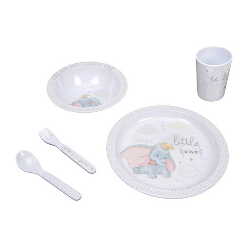 Magical Beginnings Dumbo 5 Piece Melamine Crockery Set  Magical Beginnings Dumbo 5 Piece Melamine Crockery Set