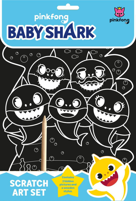 Baby Shark Scratch Art Set