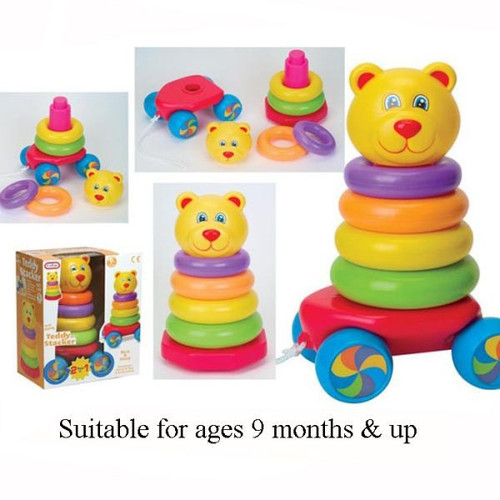 Pull Along Stacking Teddy