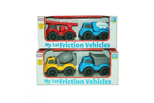 2pcs Vehicle Set (2 Asstd)