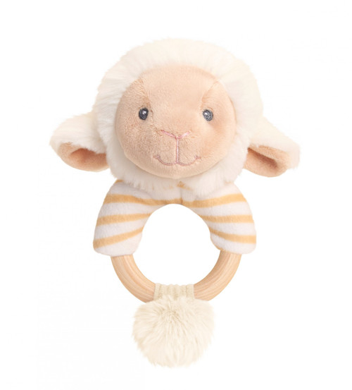 Keeleco Lullaby Lamb Ring Rattle (14cm)