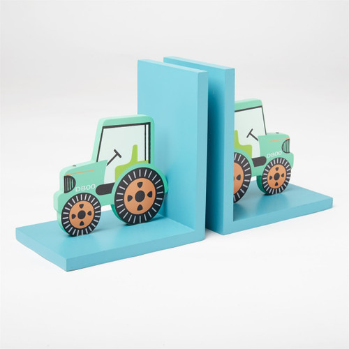 Green Tractor Bookends Green Tractor Bookends