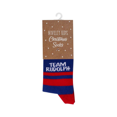 Kid\'s Novelty Christmas Socks - Team Rudolph Kid\'s Novelty Christmas Socks - Team Rudolph