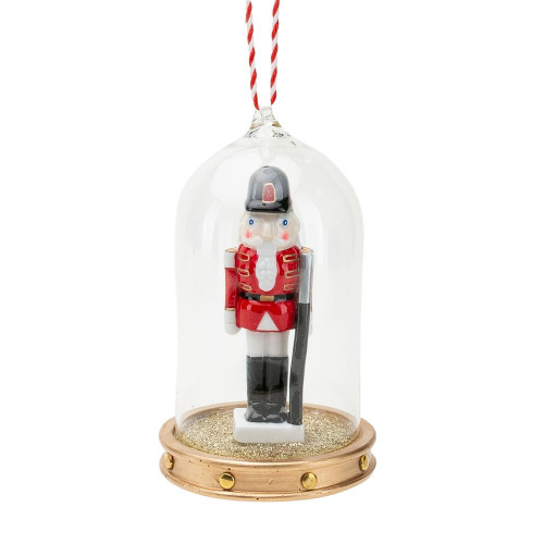 Nutcracker Under a Cloche Hanging Decoration Nutcracker Under a Cloche Hanging Decoration