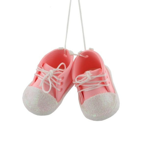 Baby Pink Bootees Tree Ornament by Juliana Baby Pink Bootees Tree Ornament by Juliana