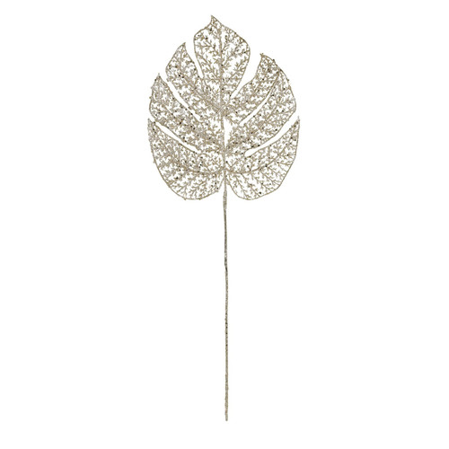 Gold Glitter Filigree Monstera Leaf Gold Glitter Filigree Monstera Leaf