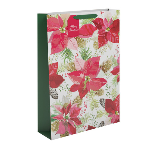 Poinsettia Gift Bag (Extra-Large) Poinsettia Gift Bag (Extra-Large)