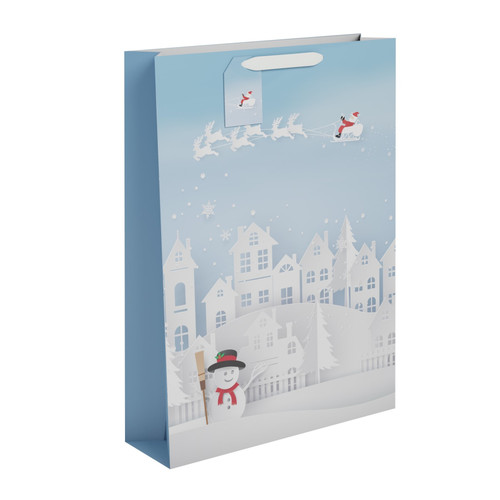 Village Scene Gift Bag (Extra-Large) Village Scene Gift Bag (Extra-Large)