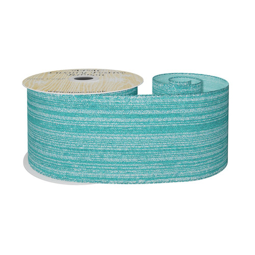 Turquoise Shimmer Thread Ribbon (63mm x 10yds) Turquoise Shimmer Thread Ribbon (63mm x 10yds)