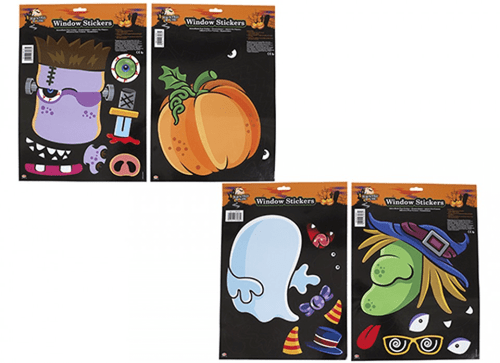 Diy Halloween Window Stickers (Assorted) Diy Halloween Window Stickers (Assorted)