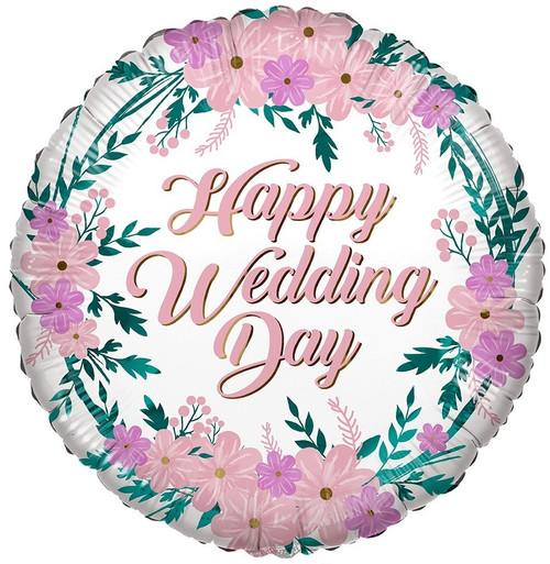 ECO Balloon - Happy Wedding Day (18 Inch)