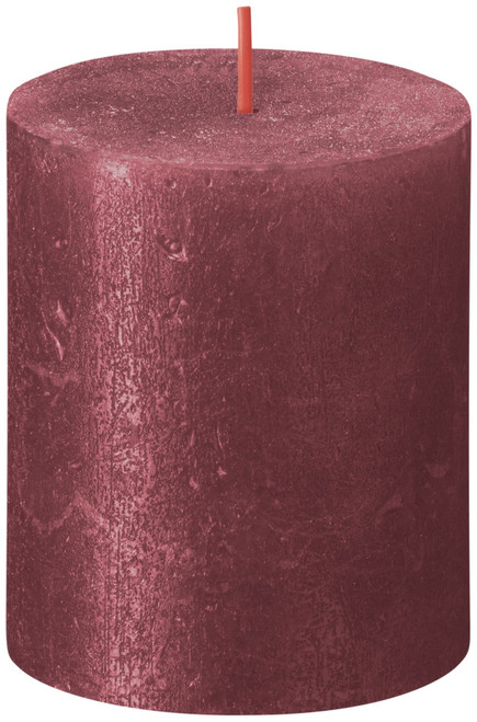 Red Bolsius Rustic Shimmer Metallic Candle (80 x 68mm) Red Bolsius Rustic Shimmer Metallic Candle (80 x 68mm)