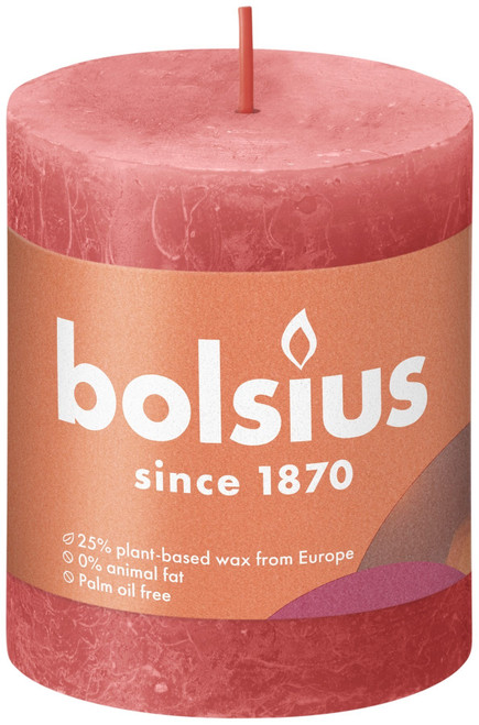 Blossom Pink Bolsius Rustic Shine Pillar Candle (80 x 68mm) Blossom Pink Bolsius Rustic Shine Pillar Candle (80 x 68mm)