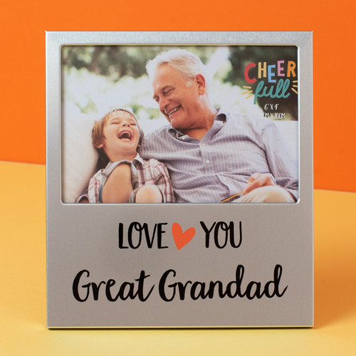 Cheerfull Aluminium Great Grandad Photo Frame (6 x 4) Cheerfull Aluminium Great Grandad Photo Frame (6 x 4)