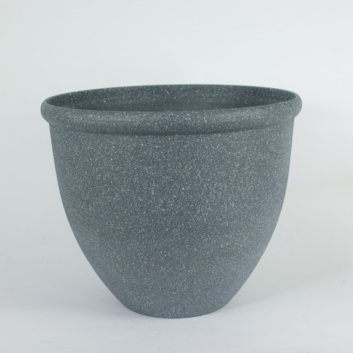 14 Inch Plastic Stone Effect Planter 