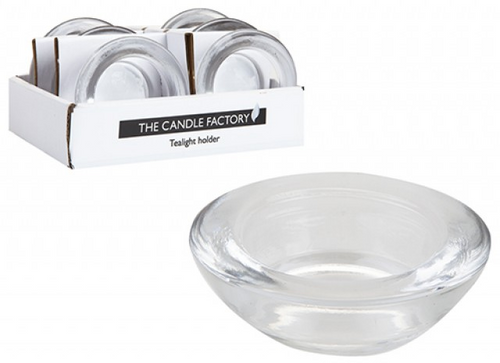 Round Glass Tealight Holder Round Glass Tealight Holder