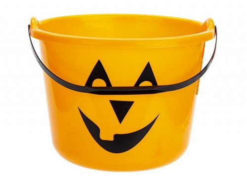 Jumbo Halloween Orange Candy Bucket Jumbo Halloween Orange Candy Bucket