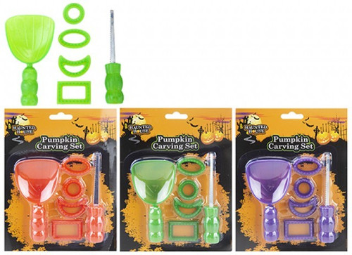 Assorted 6 Piece Pumpkin Carving Set Assorted 6 Piece Pumpkin Carving Set