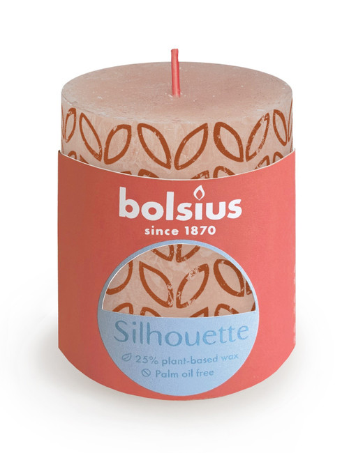 Misty Pink Bolsius Rustic Silhouette Pillar Candle (80 x 68mm) Misty Pink Bolsius Rustic Silhouette Pillar Candle (80 x 68mm)