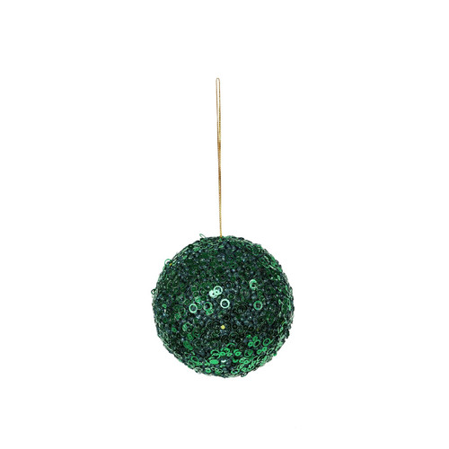 Green Glitter Bauble (Dia10cm) Green Glitter Bauble (Dia10cm)