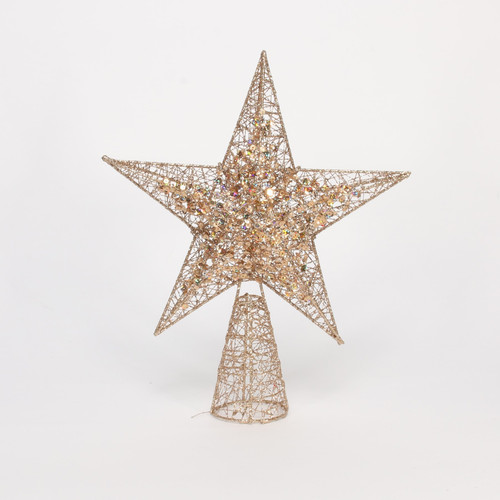 Rose Gold Star Tree Topper