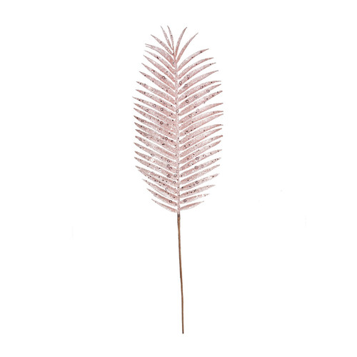 Pink Glitter Palm Leaf (H70cm)