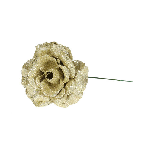 Gold Glitter Rose (D21cm)