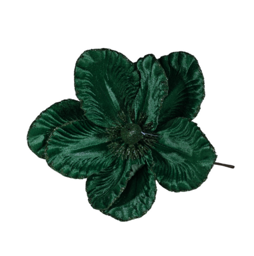 Green Velvet Magnolia with Glitter Edge (Dia20cm) Green Velvet Magnolia with Glitter Edge (Dia20cm)