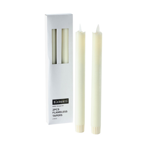 Flameless Tapers LED Candles Pack of 2 Flameless Tapers LED Candles Pack of 2