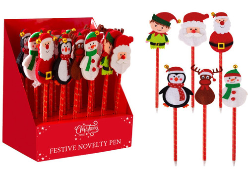 Christmas Characters Pen (Assorted) Christmas Characters Pen (Assorted)