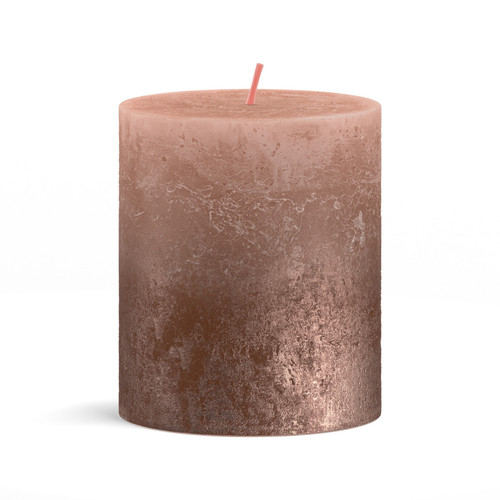  Caramel and Copper Bolsius Sunset Pillar Candle (80mm x 68mm)