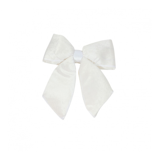 Medium Cream Plush Bow (H48cm)