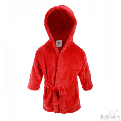 Red Fleece Robe (0-6 Months)