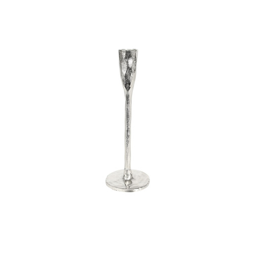 Organic Covent Garden Candle Stick Raw Silver (H20cm)