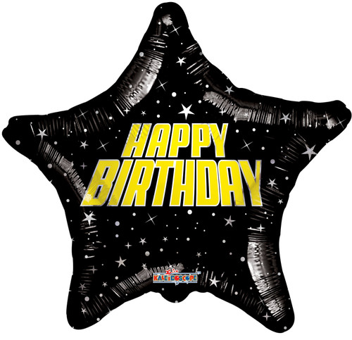 Holographic Space Themed Birthday Balloon - 18 Inch Holographic Space Themed Birthday Balloon - 18 Inch