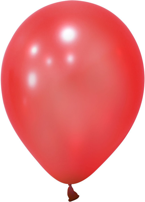 Red Metallic Latex Balloon - 12 inch (Pk 100) Red Metallic Latex Balloon - 12 inch (Pk 100)
