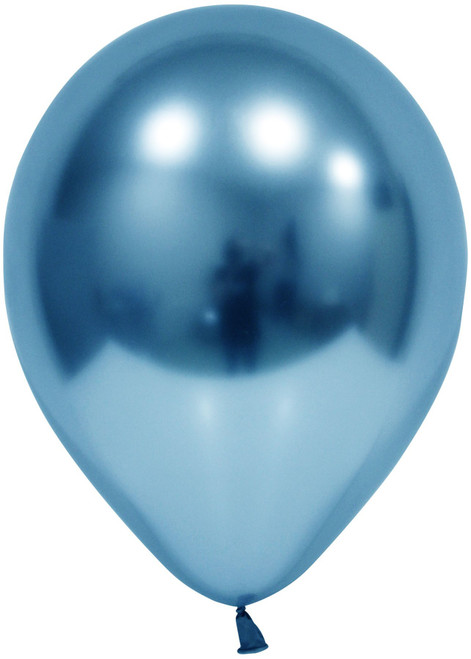 Blue Chrome Latex Balloon - 12 inch (Pk 50) Blue Chrome Latex Balloon - 12 inch (Pk 50)